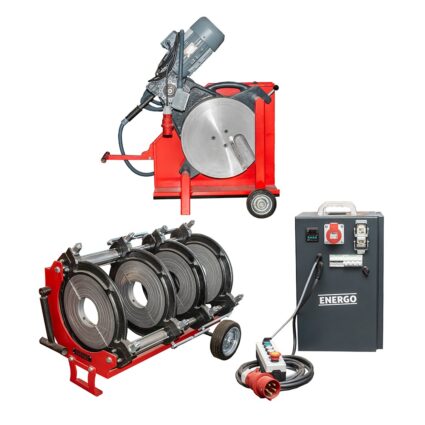 Masina sudare tevi cap la cap PWE500 din material PE/PP/PFDF PN32 ISO/12176-1 diametre 180-500 mm 7.35 kW 400V