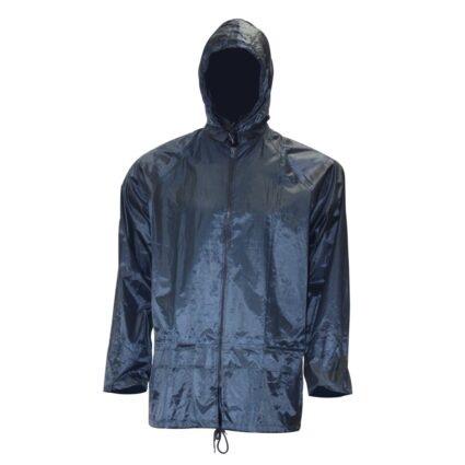 Pelerina impermeabila ATLANTIS marimea M scurta din PVC/poliester bleumarin