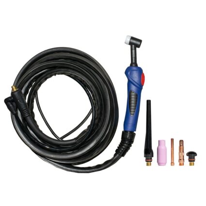 Pistolet sudura CONFORT TIG-17 randament 140A/35% L-4.0m racire cu gaz actionare cu buton de comanda conector TSK 25