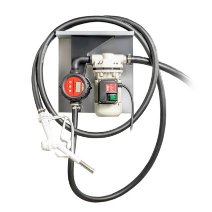 Pompa transfer Adblue cu membrana debit 40L/min H refulare 35mca conexiune DN 3/4″x3/4″ cu debitmetru furtun si pistolet 230V
