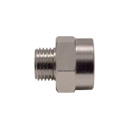 Reductie cilindrica din alama de la filet interior 1/4″ la filet exterior 1/8″ 58R