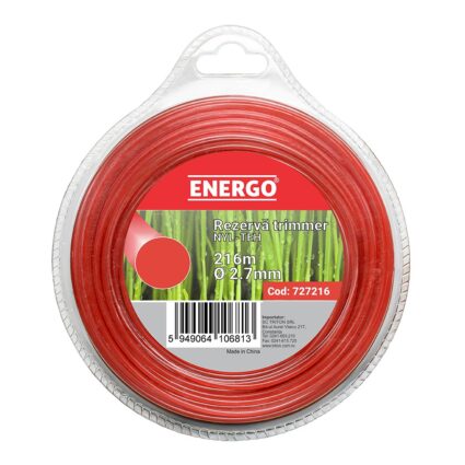 Rezerva trimmer NYL-TEH nylon D-2.7mm L-216m rosie profil-rotund