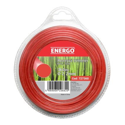 Rezerva trimmer NYL-TEH nylon D-2.7mm L-360m rosie profil-rotund