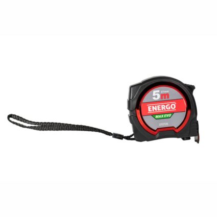 Ruleta EVO 5S banda otel neagra acoperita nylon L-5m latime 27mm gradatie ambele parti 2 blocaje magnetica