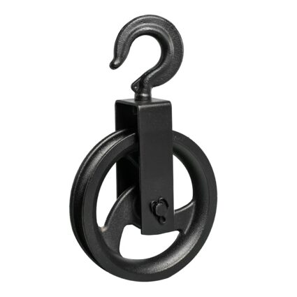 Scripete cu rola EASY LIFT D-140mm sarcina lucru 150kg pentru cablu D-26mm carlig de ancorare