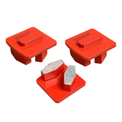 Sector diamantat slefuire MASTER GRINDER 34x16x13mm granulatie R40 pastile standard uz umed pentru beton set 3 bucati