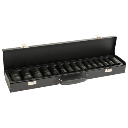 Set capete chei tubulare impact 10-32 mm SCT-122 patrat 1/2″ 6 puncte lungi 15 piese