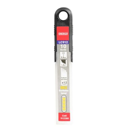 Lama cutter LC912 dreptunghiulara latime 9mm L-80mm material otel SK2 negru cu 12 segmente 10 bucati
