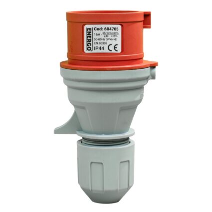 Stecher cu montaj pe cablu ST16 poli 3P+N+E capacitate 16 A IP44 400 V