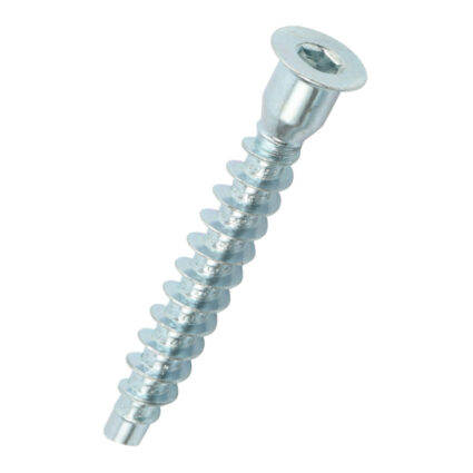 Surub cuplare pal cap inecat D-7.0mm L-60mm SW4 zincat alb