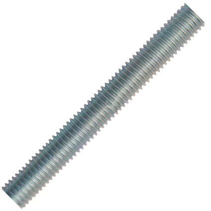 Tija filetata TF M16 L-3000mm DIN975 clasa-4.8 otel zincat-alb