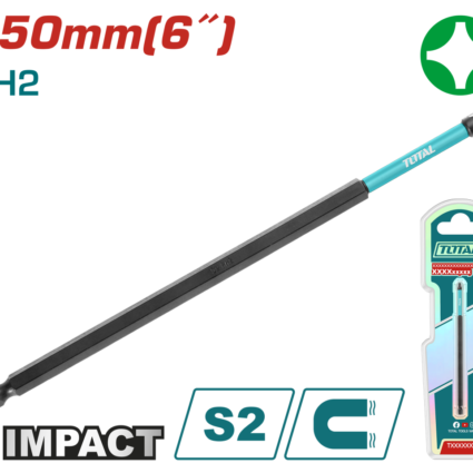 BIT LUNG PENTRU SURUBELNITA CU IMPACTPH2, 150MM – TOTAL