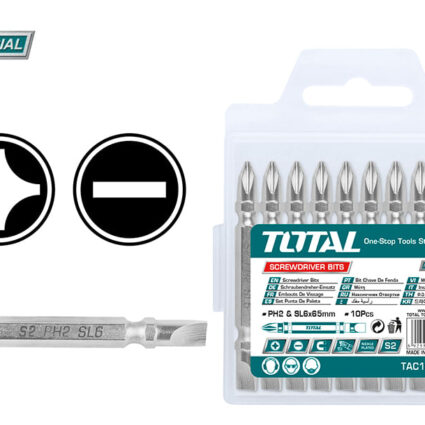 BIT – PH2 + SL6.0*1.0/ 65MM/ 10 BUC/SET (INDUSTRIAL) – TOTAL