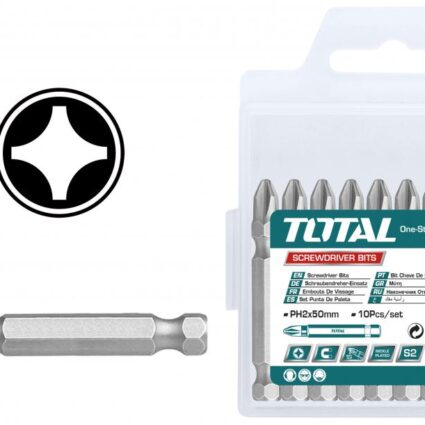 Bit – Ph2/ 50Mm/ 10 Buc / Set (Industrial) – Total