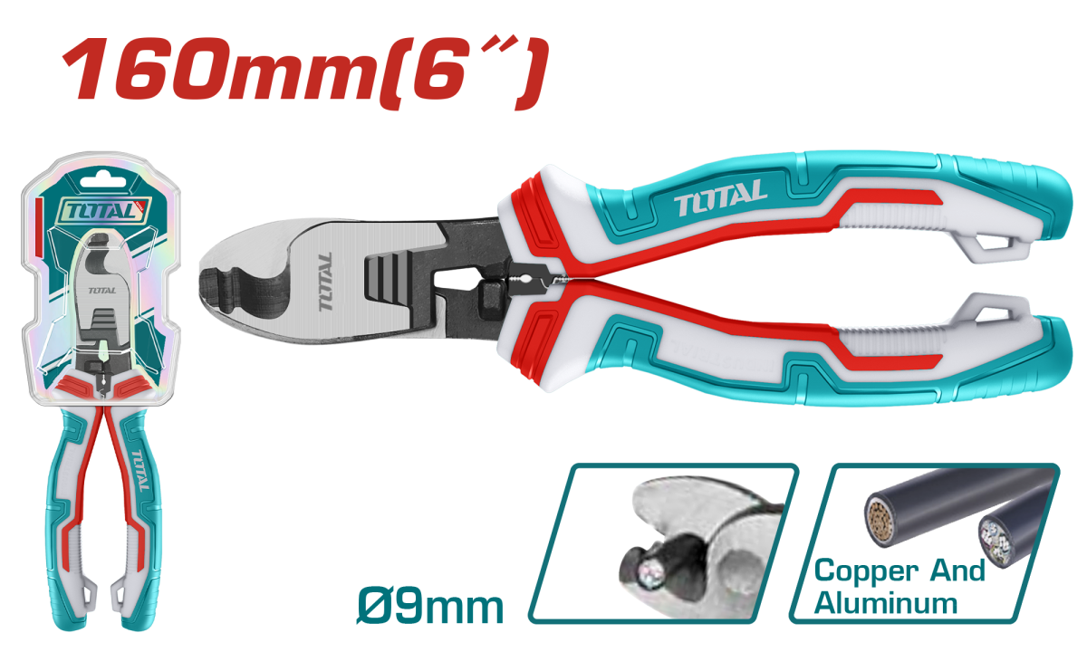 CLESTE PENTRU TAIAT CABLURI - 6"/160MM - TOTAL