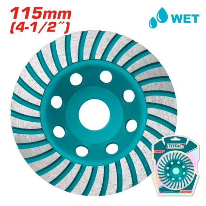 Cupa Diamantata Pentru Slefuire 115Mm – Total