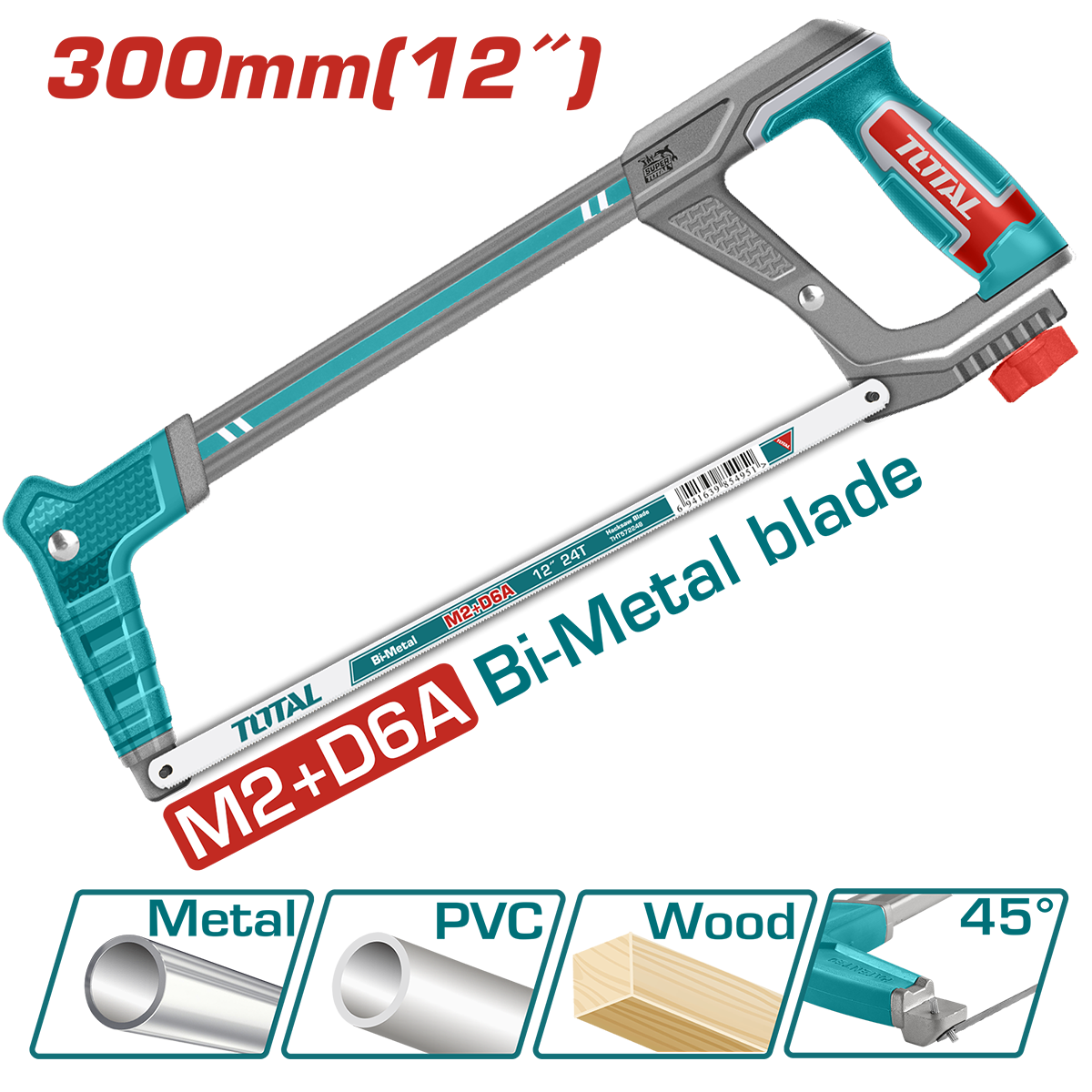 FIERASTRAU CU CADRU METALIC - 300MM / 12" - HEAVY-DUTY (INDUSTRIAL) - TOTAL