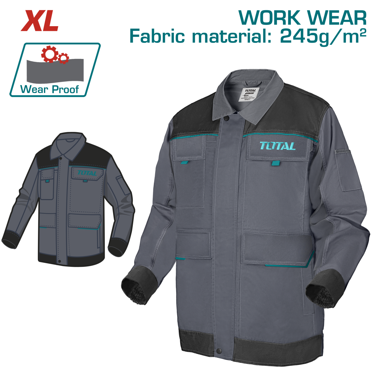 GEACA LUCRU MARIME XL - TOTAL