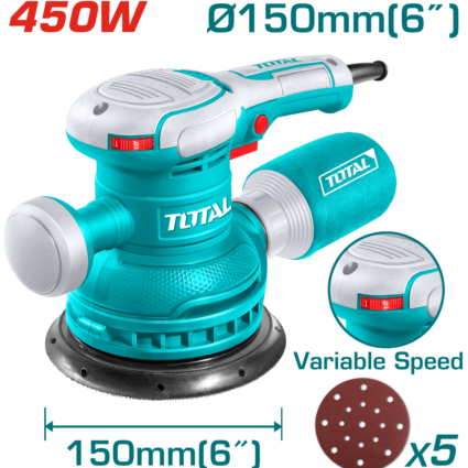 Masina De Slefuit Orbitala 150Mm – 450W – Total