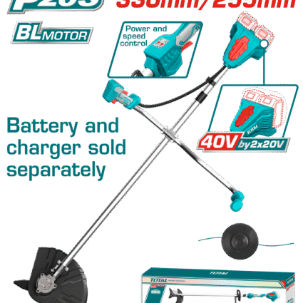 Motocoasa Si Trimmer 40V – Li-Ion (Nu Include Acumulator Si Incarcator) – Total, Brushless