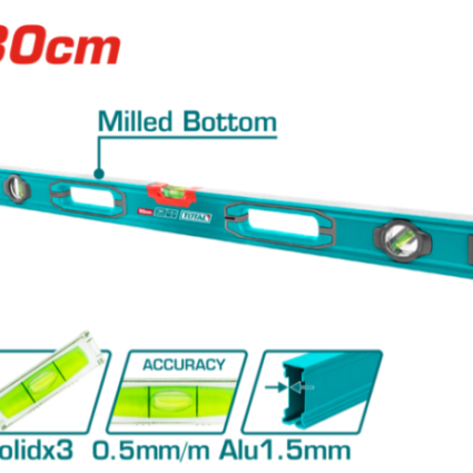 NIVELA CU BULA – 80CM -PRECIZIE 0,5MM (INDUSTRIAL) – TOTAL