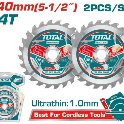 Set 2 Bc Panza Ferastrau Tct Pentru Lemn – 140X12.7Mm (Industrial) – Total