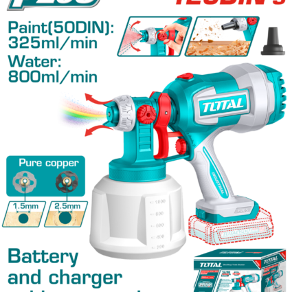 Pistol De Vopsit – 800Ml – Li-Ion – 20V (Nu Include Acumulator Si Incarcator) – Total