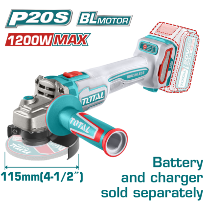 POLIZOR UNGHIULAR – 115MM – 20V – LI-ION  (INDUSTRIAL) – TOTAL