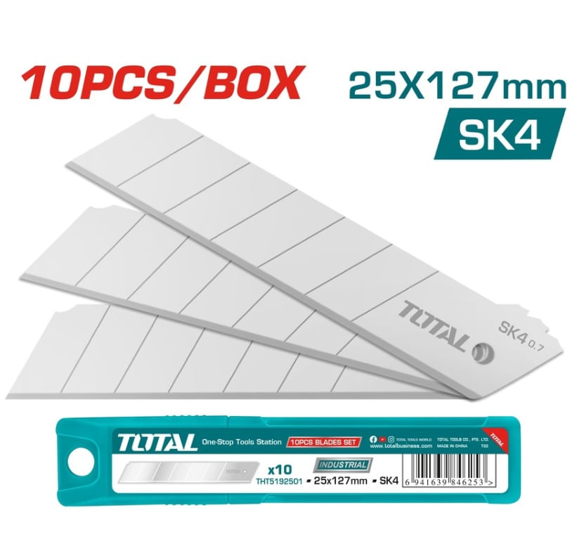 SET 10 LAME CUTTER 25*127MM - TOTAL