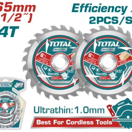 Set 2 Discuri 165Mm Ultra Subtiri Taiere Lemn – Total