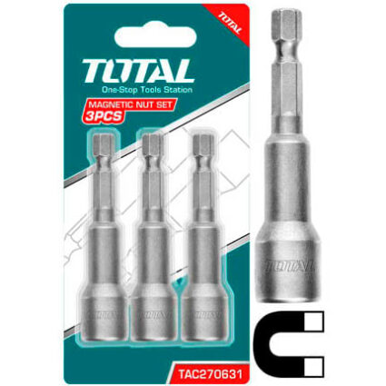 Set 3 Chei Tubulare 12Mm -1/4″ Hex – 65Mm – Total