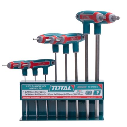 SET 8 CHEI IMBUS IN T: 2-10MM, CR-V (INDUSTRIAL) – TOTAL