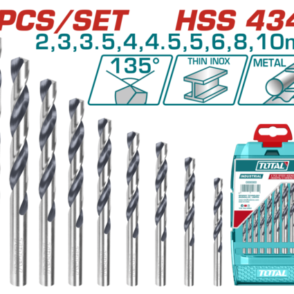 Set 9 Burghie Pentru Metal Hss 4341 – Total