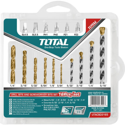 Set Burghie Pentru Metal/Beton Si Bituri: 16 Buc – Total