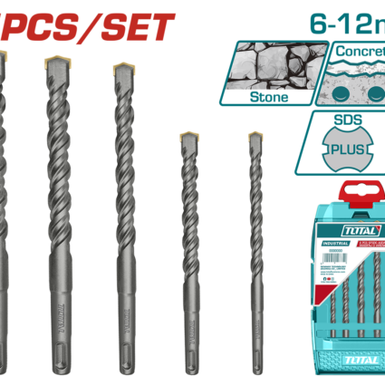 Set Burghie Rotopercutor Sds Plus: 5 Buc (Industrial) – Total