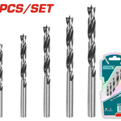 Set Burghie Spirala Pentru Lemn: 5Buc – Total