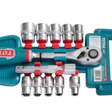TOTAL – TRUSA DE CHEI TUBULARE 1/2 CU ANTRENOR 12 PIESE (INDUSTRIAL) – TOTAL-MK