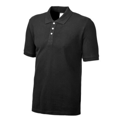 Tricou polo CONFORT marimea XXL negru bumbac 190g/mp