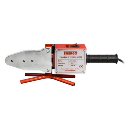 Trusa lipit tevi polipropilena PPR 63 PRO diametre 20-63 mm Tmax-300 grade 2000 W cutie metal