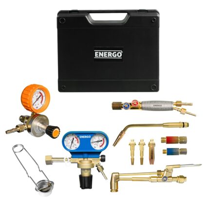 Trusa sudura-taiere oxigen/propan 8210P interval 4-6 mm debitare 3-100 mm cu maner arzator reductor si accesorii