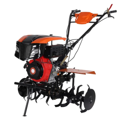 Motosapatoare 186Fa Diesel Cu 5 Seturi De Cutite, Disc Lateral Si Roti 5.00X12 – Wolfson