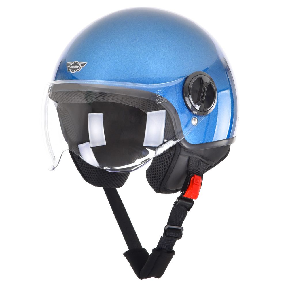 Casca M scuter albastru rotund – HECHT