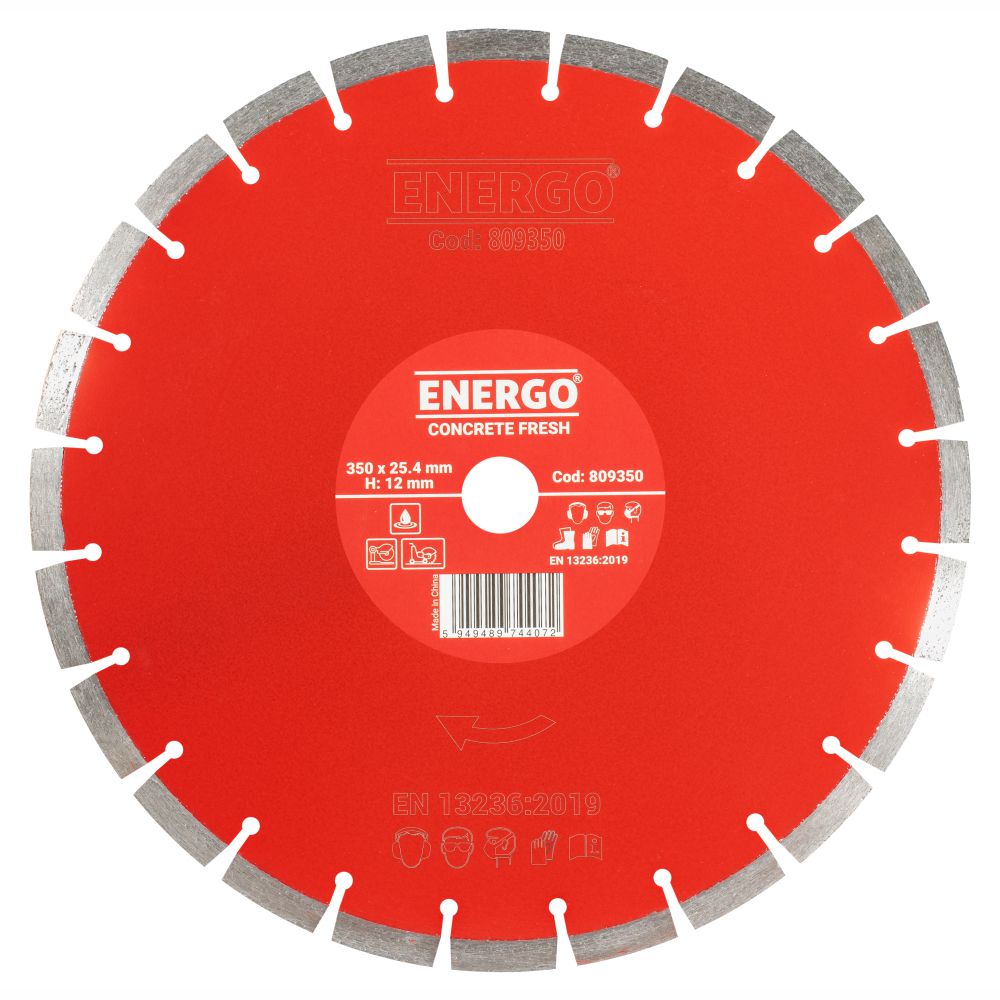 Disc diamantat taiere CONCRETE FRESH 350x25.4mm A20 sector cu pastile beton-proaspat - imagine 2