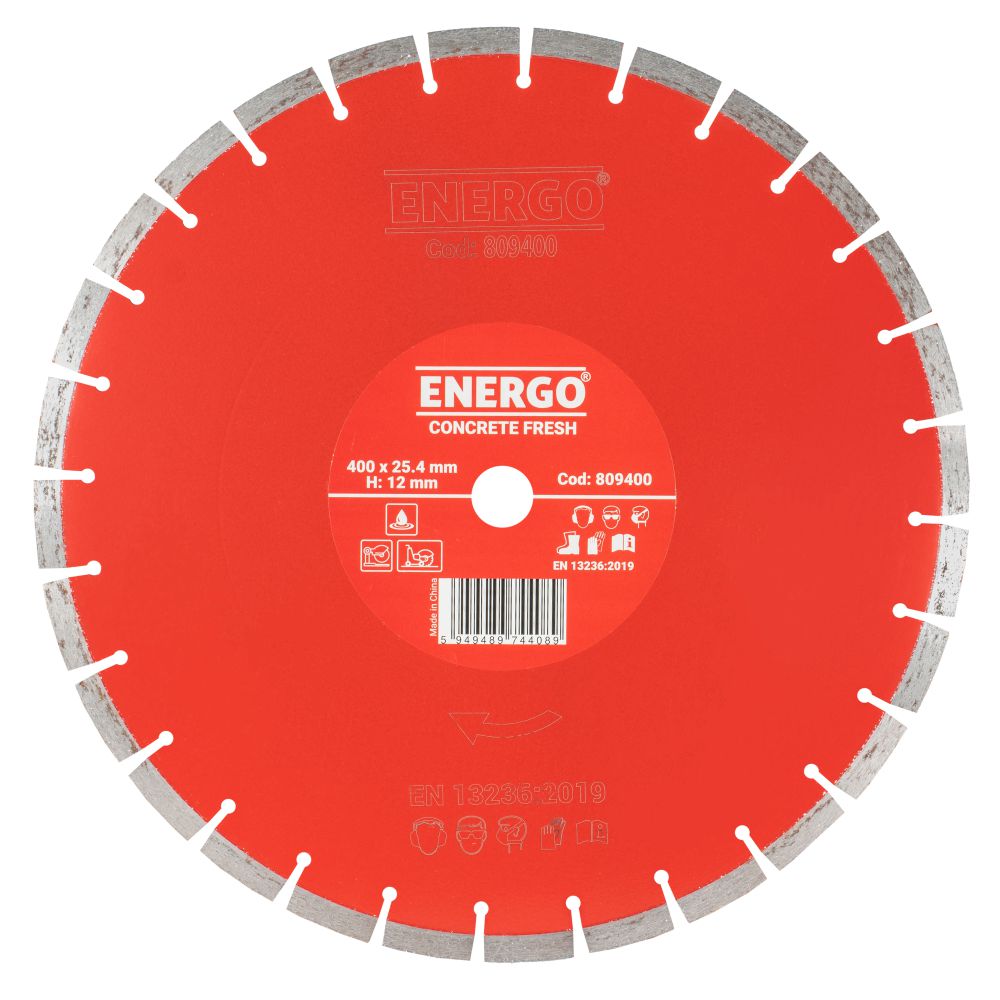 Disc diamantat taiere CONCRETE FRESH 400x25.4mm A20 sector cu pastile beton-proaspat - imagine 2