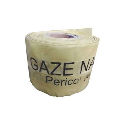 Banda avertizare neadeziva PIPE ALERT polietilena galbena latime 150mm L-500m pentru avertizare conducte gaz