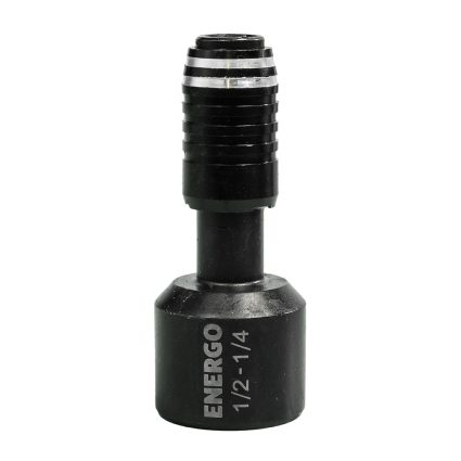 Adaptor bit impact QUICKFIX L-62mm CrV prindere patrat interior 1/2″ la hexagon bit 1/4″