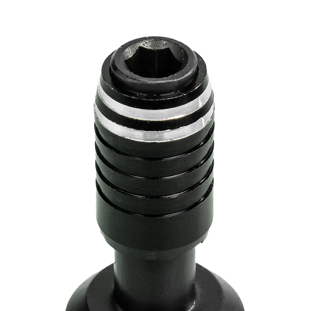 Adaptor bit impact QUICKFIX L-62mm CrV prindere patrat interior 1/2" la hexagon bit 1/4" - imagine 3