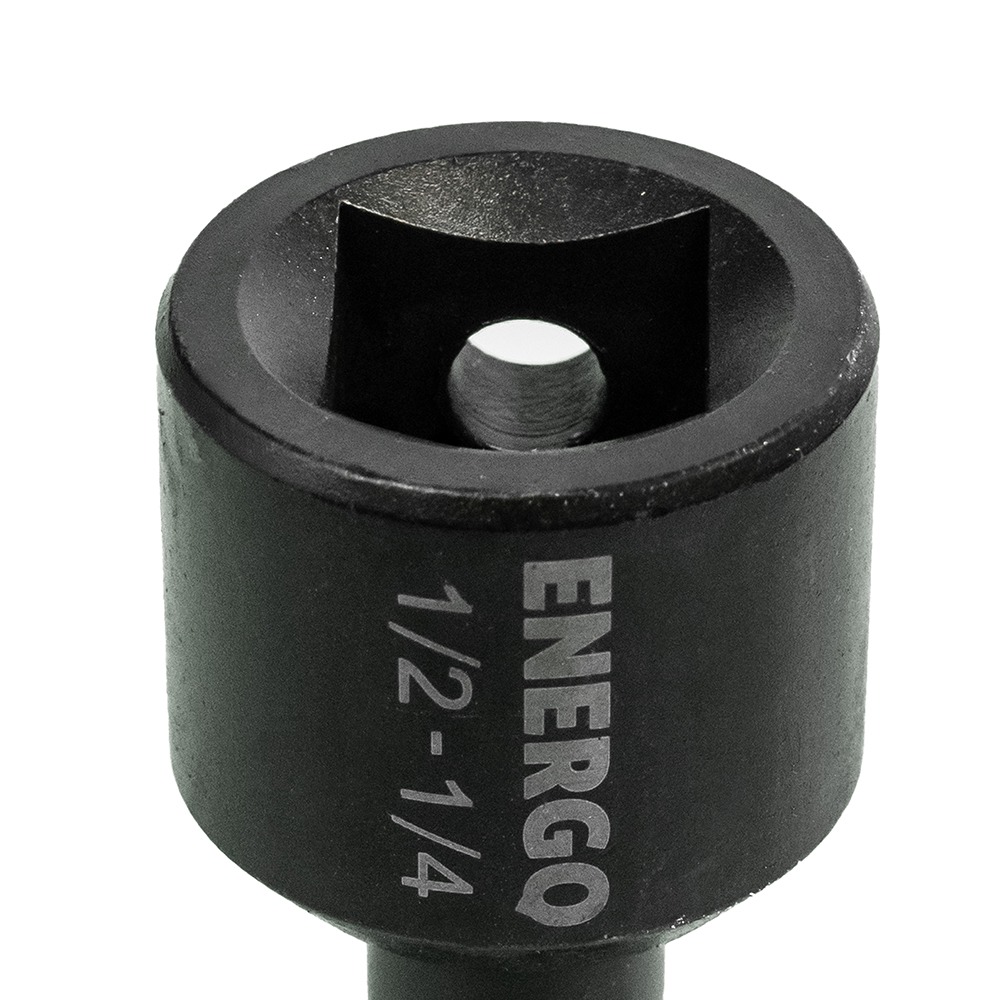 Adaptor bit impact QUICKFIX L-62mm CrV prindere patrat interior 1/2" la hexagon bit 1/4" - imagine 4