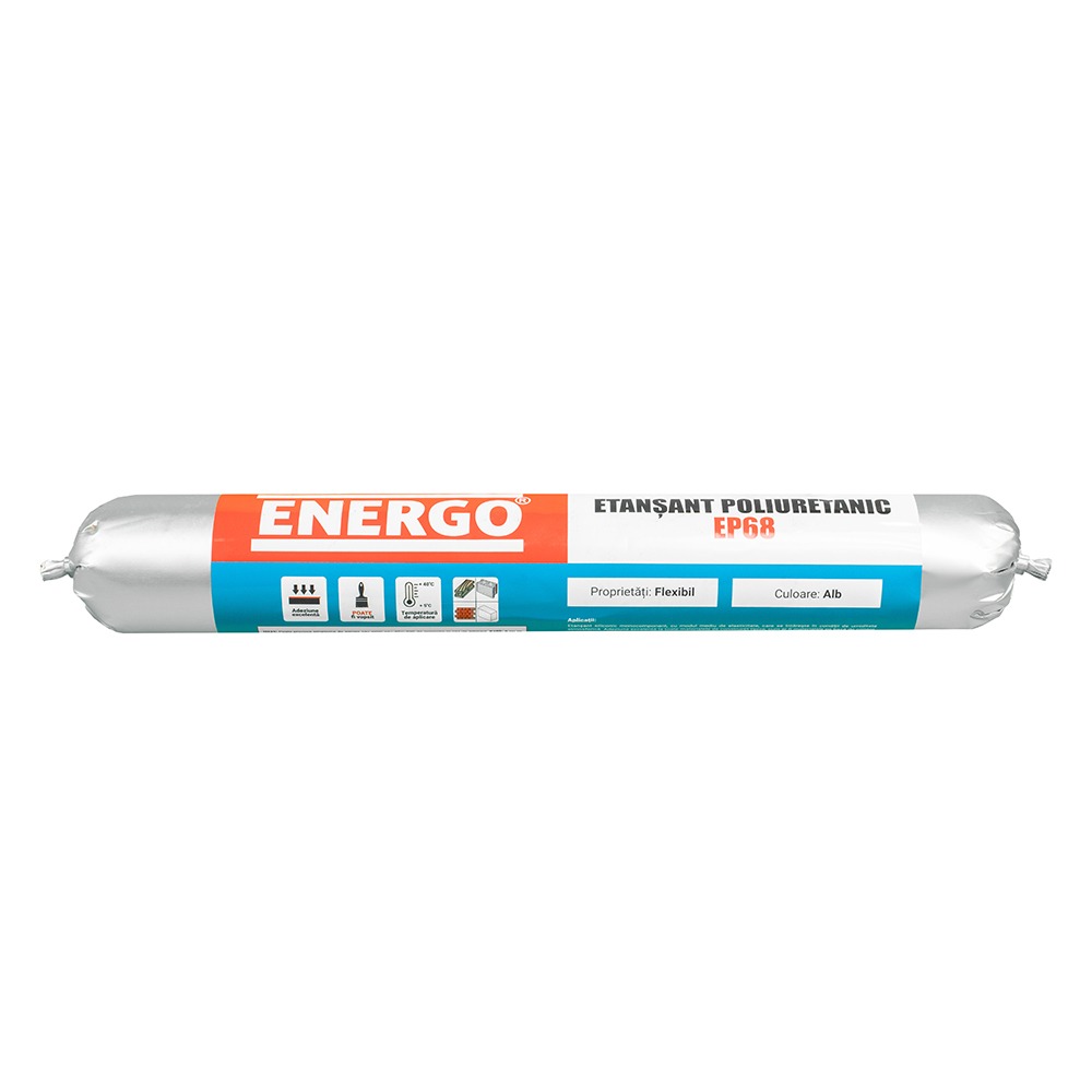 Adeziv si etansant poliuretanic EP68 alb flexibil universal 600 ml - imagine 2