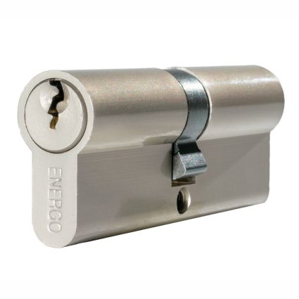 Cilindru din alama LOCK 3S descentrat 45×60 mm 6 pini nichel mat 3 chei alama